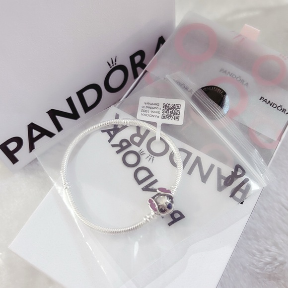 PANDORA Disney Stitch Snake Chain Bracelet (18cm|7.1”) w/box - Picture 8 of 9